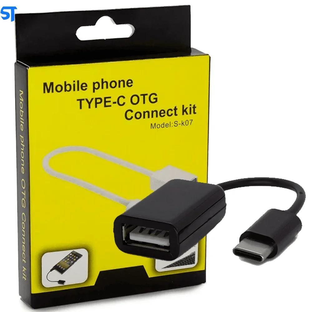 Imagem de Cabo adaptador otg usb femea p/ usb-c tipo c s-k07