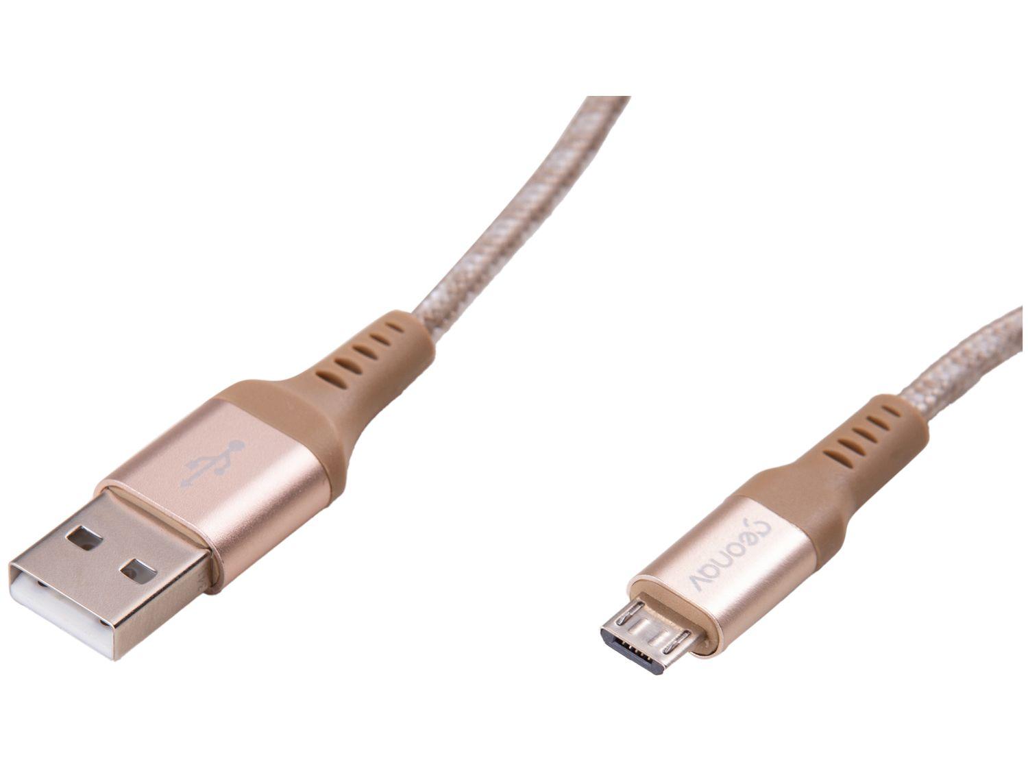 Cabo Micro USB Universal 1,5m Ultraresistente Geonav MIC15G