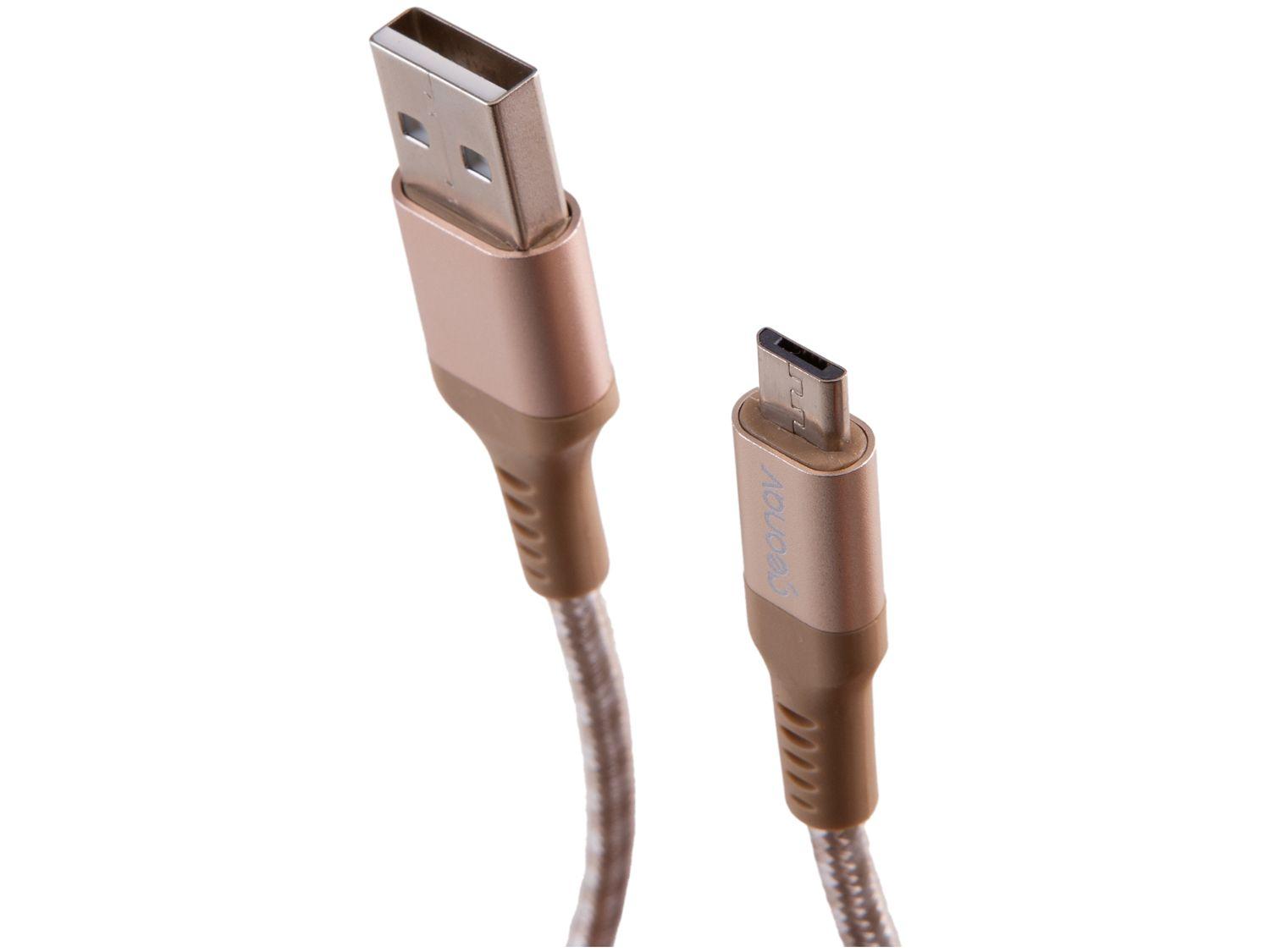 Cabo Micro USB Universal 1,5m Ultraresistente Geonav MIC15G