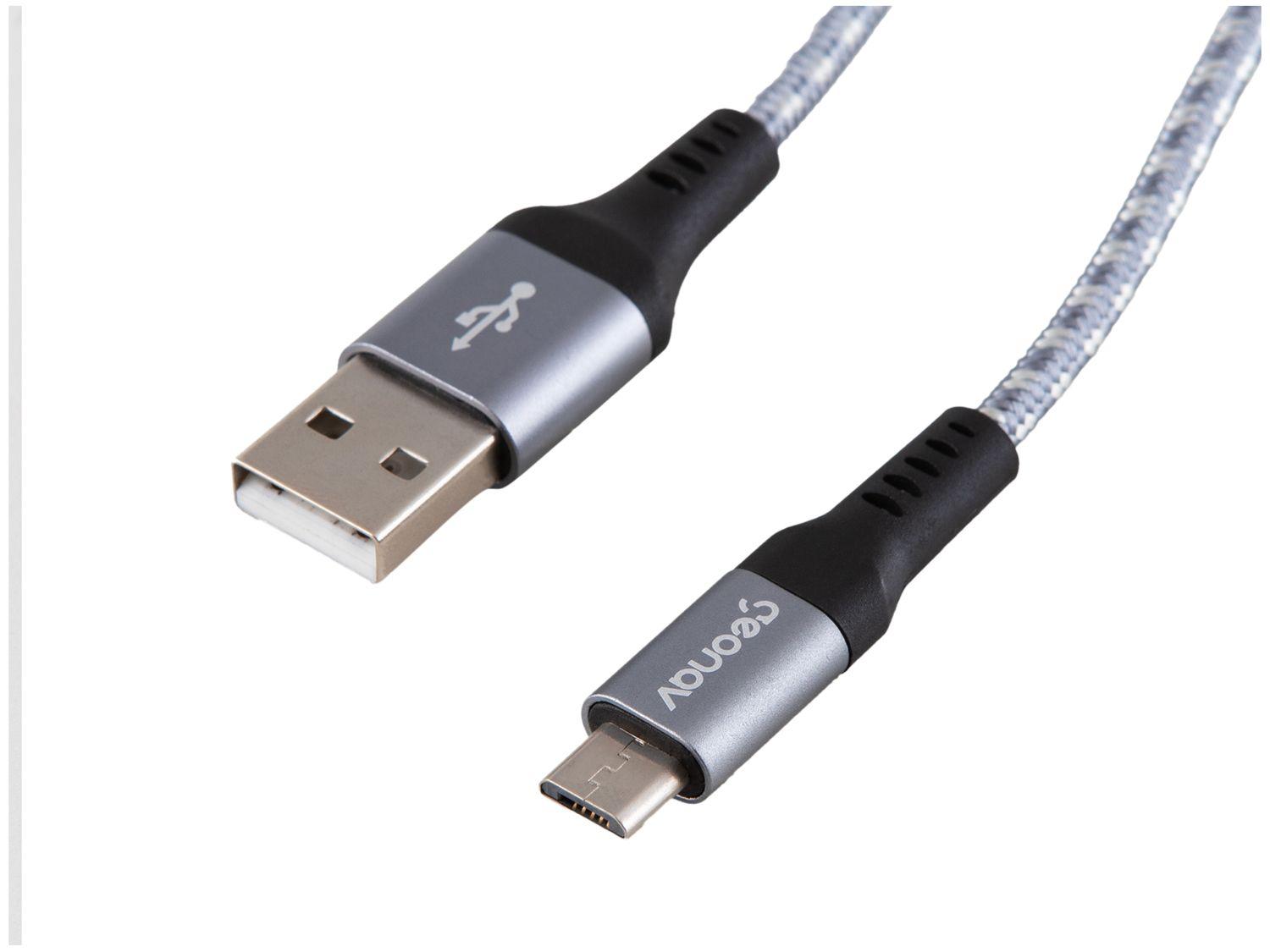 Cabo Micro USB Universal 1,5m Ultraresistente Geonav MIC15T