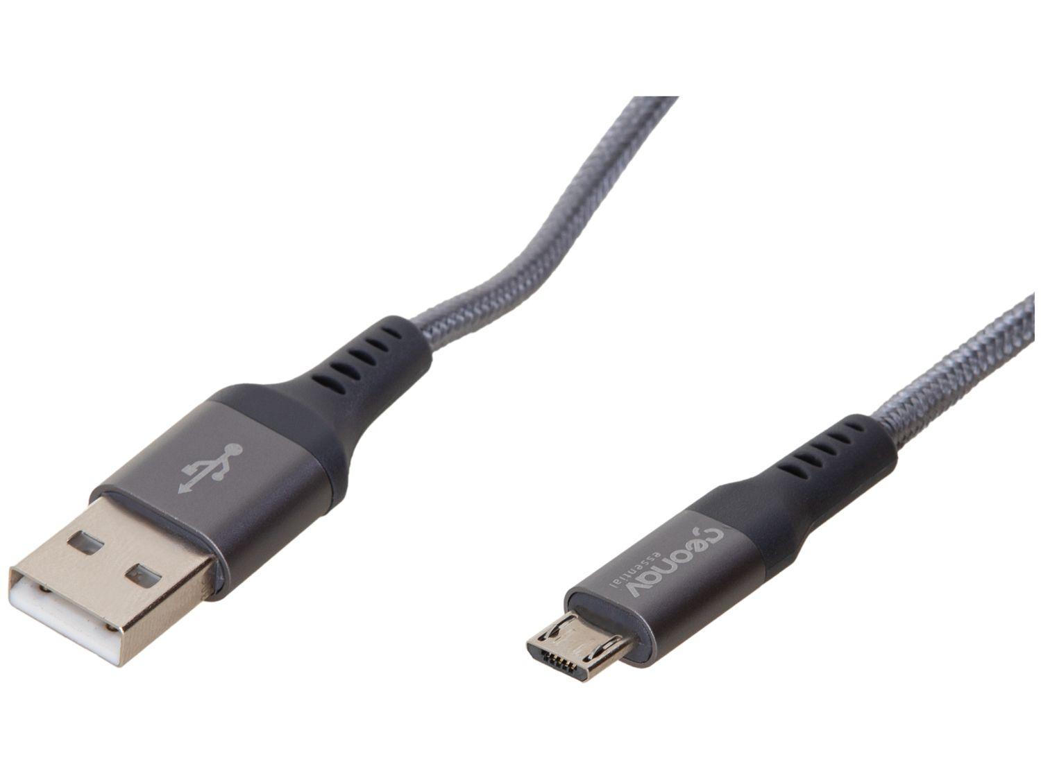 Cabo Micro USB Universal 1m Geonav Essential Espacial