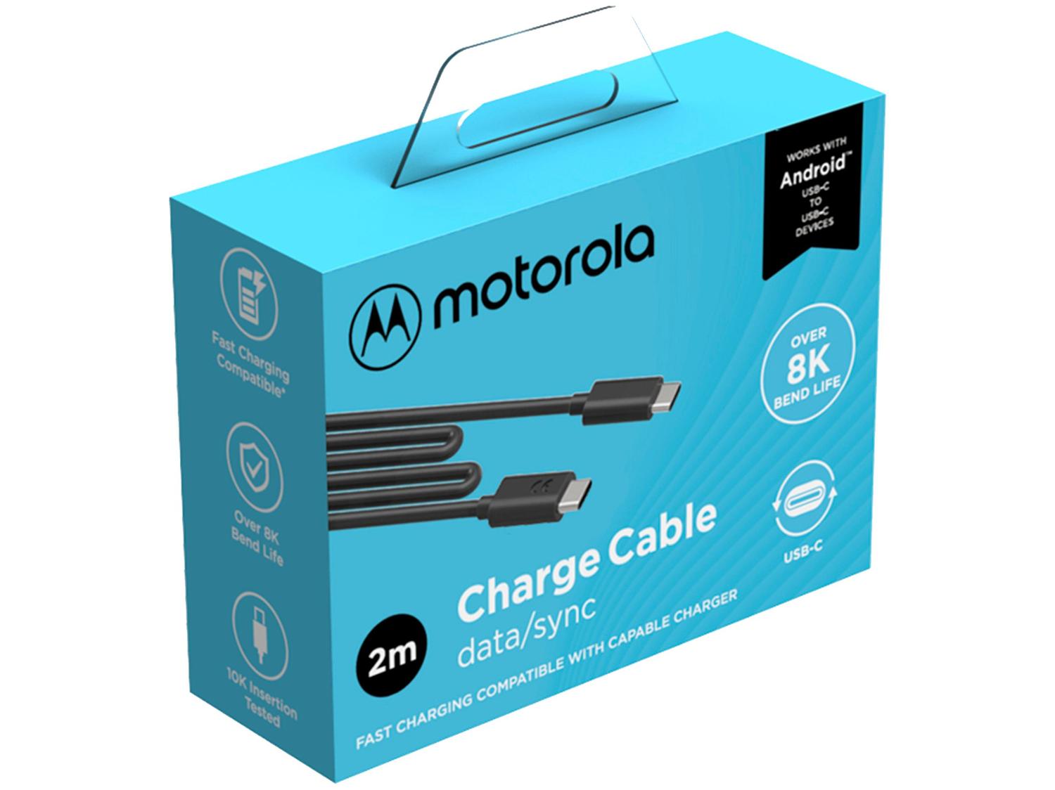 Cabo USB-C para USB-C 2m Motorola