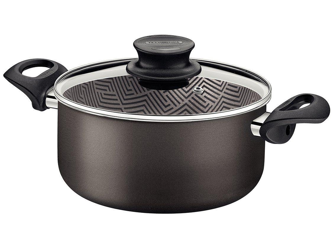 Caçarola Tramontina Antiaderente com Tampa Chumbo 3,8L 22cm Paris
