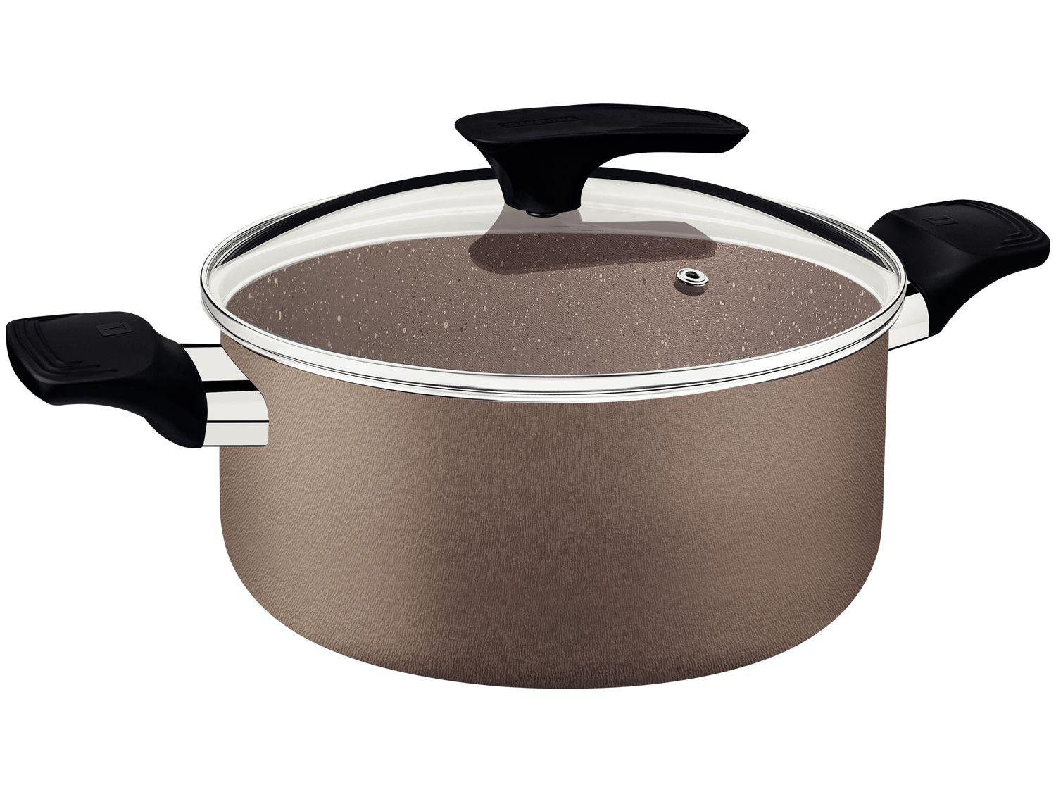 Caçarola Tramontina Antiaderente de Alumínio 20cm 2,9L Amêndoa Milazzo