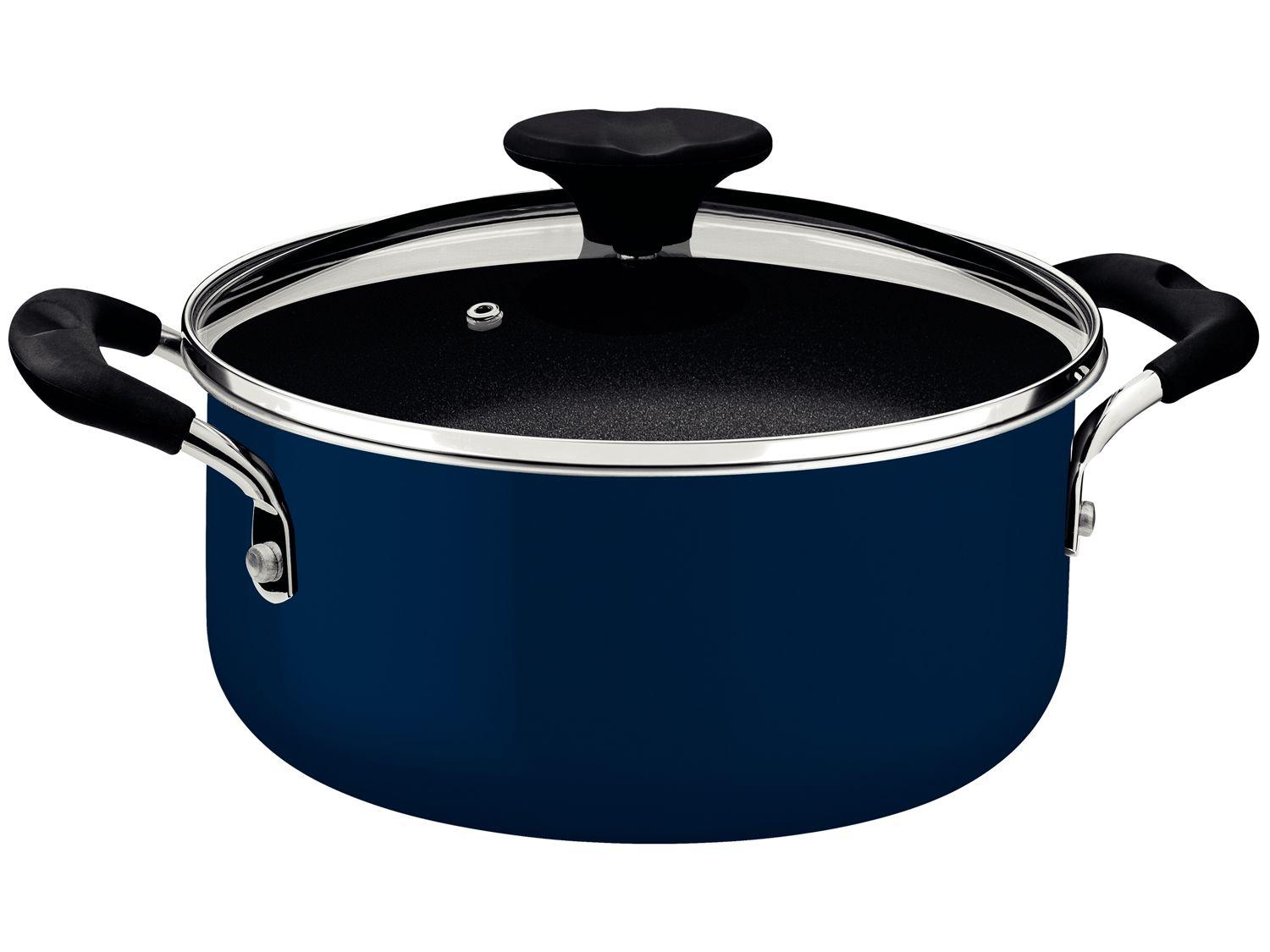 Caçarola Tramontina de Alumínio 24cm 4,8L Azul MediterrâneoTunis