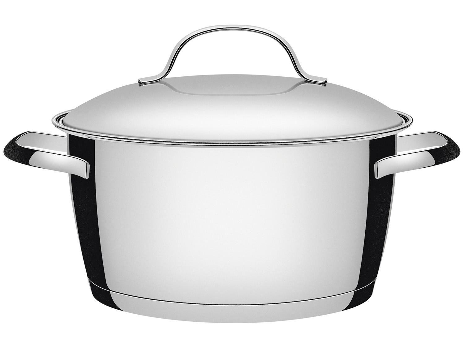 Caçarola Tramontina Inox 2,2L 18cm com Tampa  