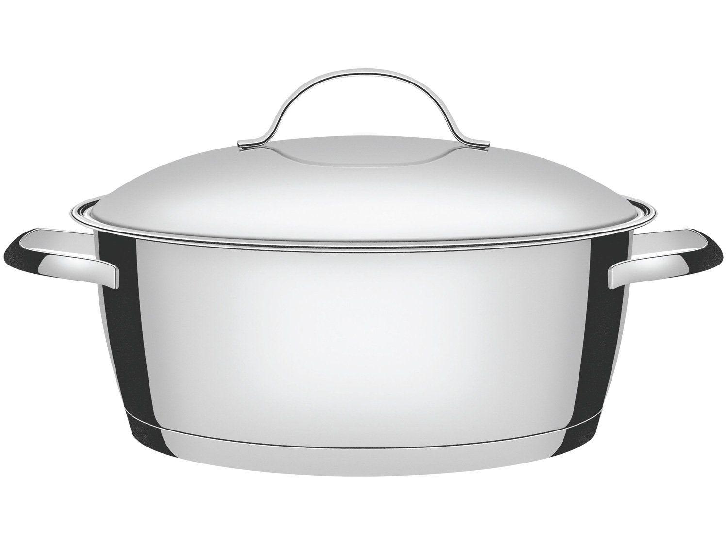 Caçarola Tramontina Inox Fundo Triplo com Tampa 22cm 3,3L Allegra