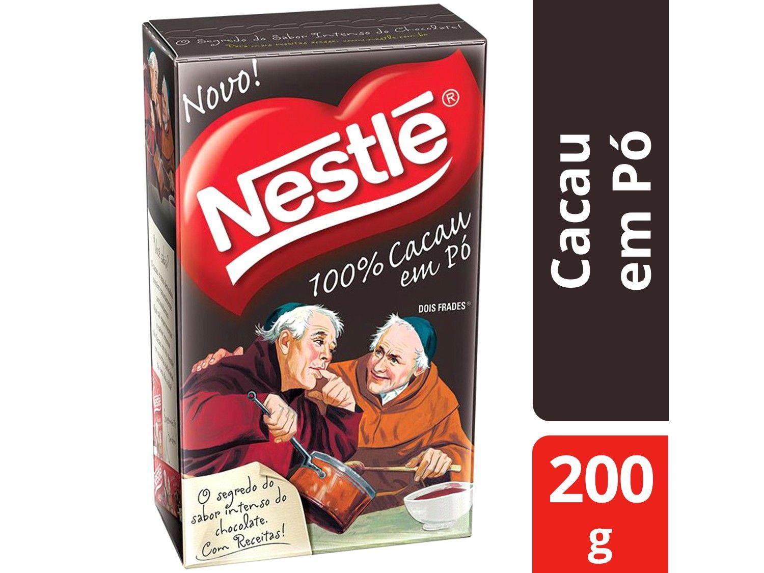 Cacau em Pó Dois Frades 100% Cacau Nestlé