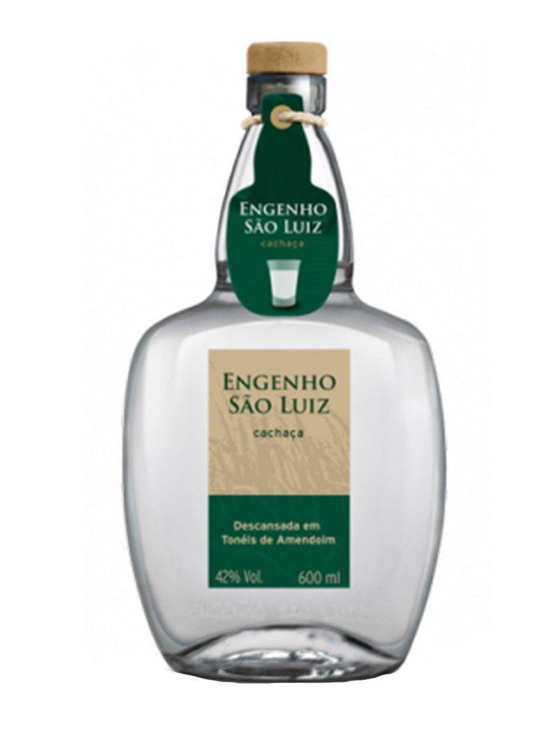 Cachaça Engenho São Luiz Amendoim Rótulo Verde 600ml