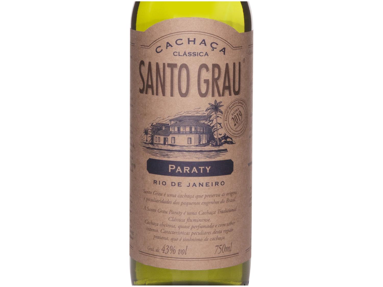 Cachaça Santo Grau Clássica Paraty 750ml
