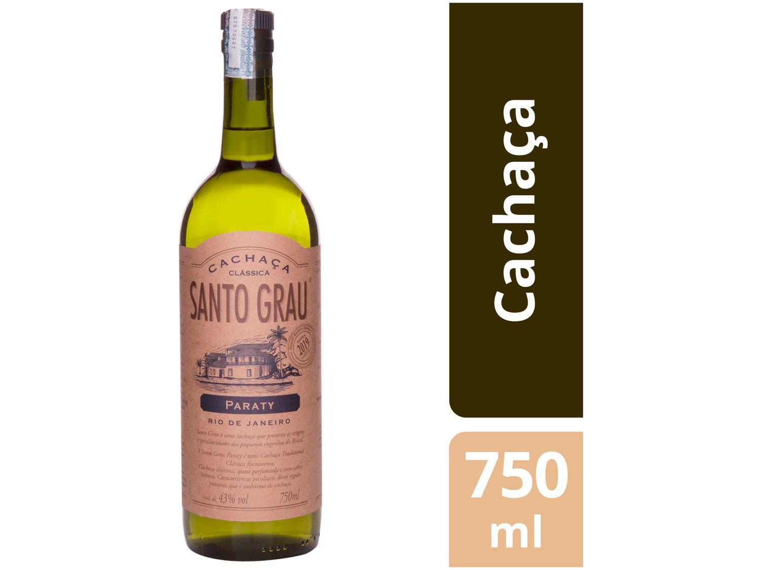 Cachaça Santo Grau Clássica Paraty 750ml