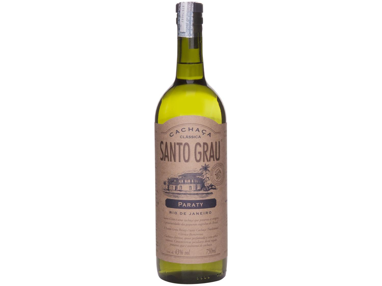Cachaça Santo Grau Clássica Paraty 750ml