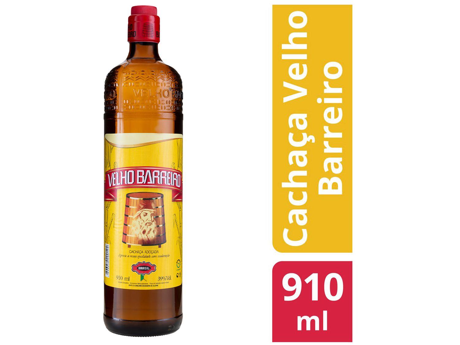 Cachaça Velho Barreiro Pura 910ml