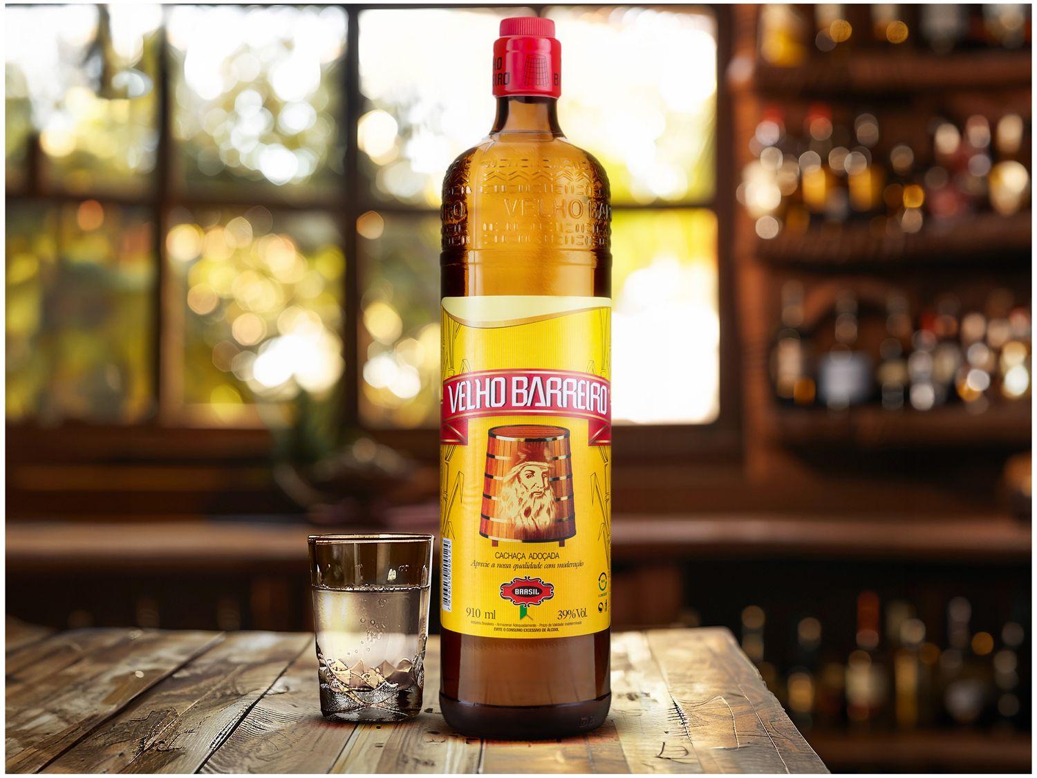 Cachaça Velho Barreiro Pura 910ml
