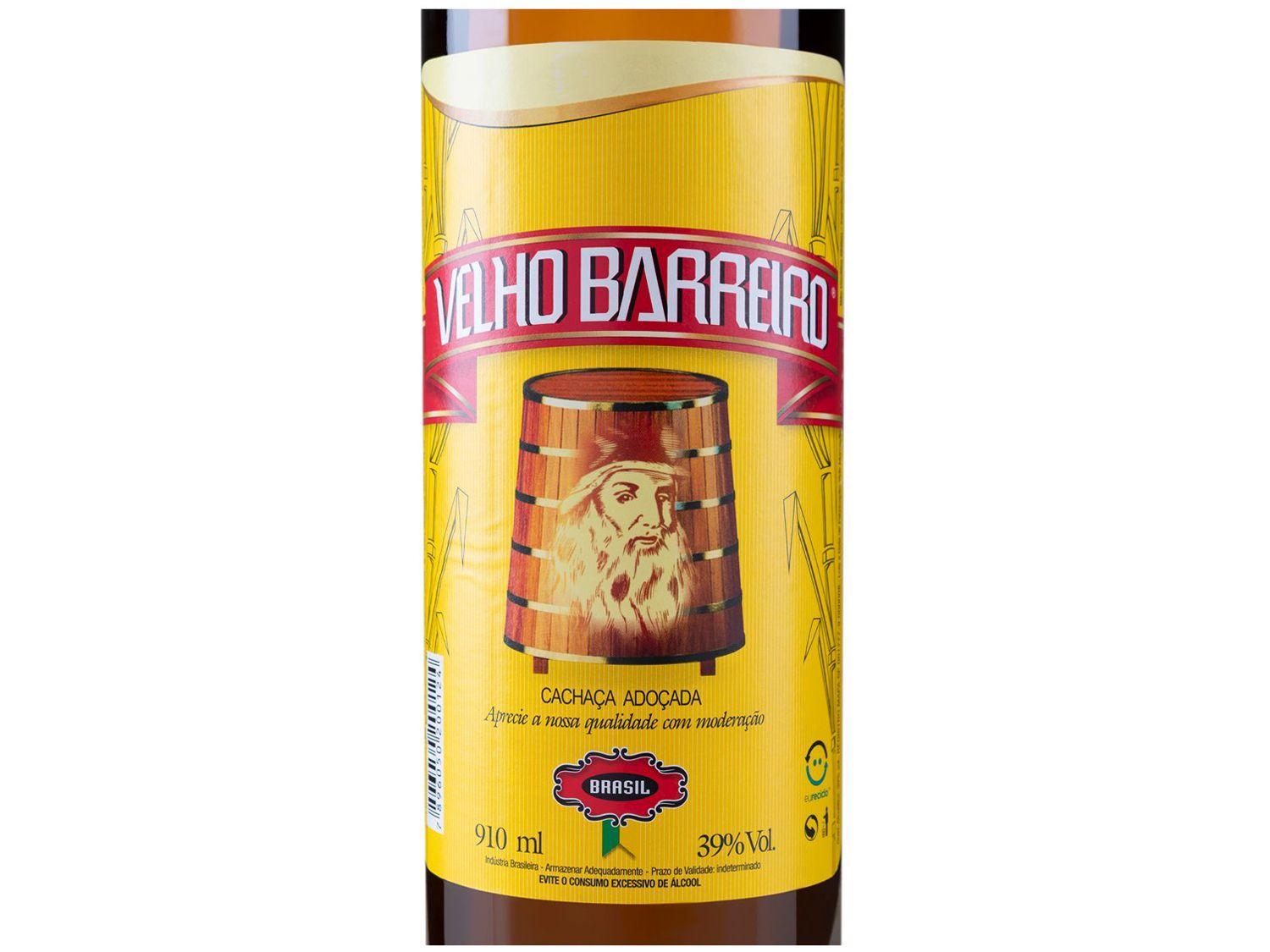 Cachaça Velho Barreiro Pura 910ml