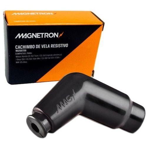 Imagem de Cachimbo de Vela para moto Resistível Compativel com Honda Cg Titan 150 Fan 150 CRF 230 Todas Bros 125 Bros 150 Preto