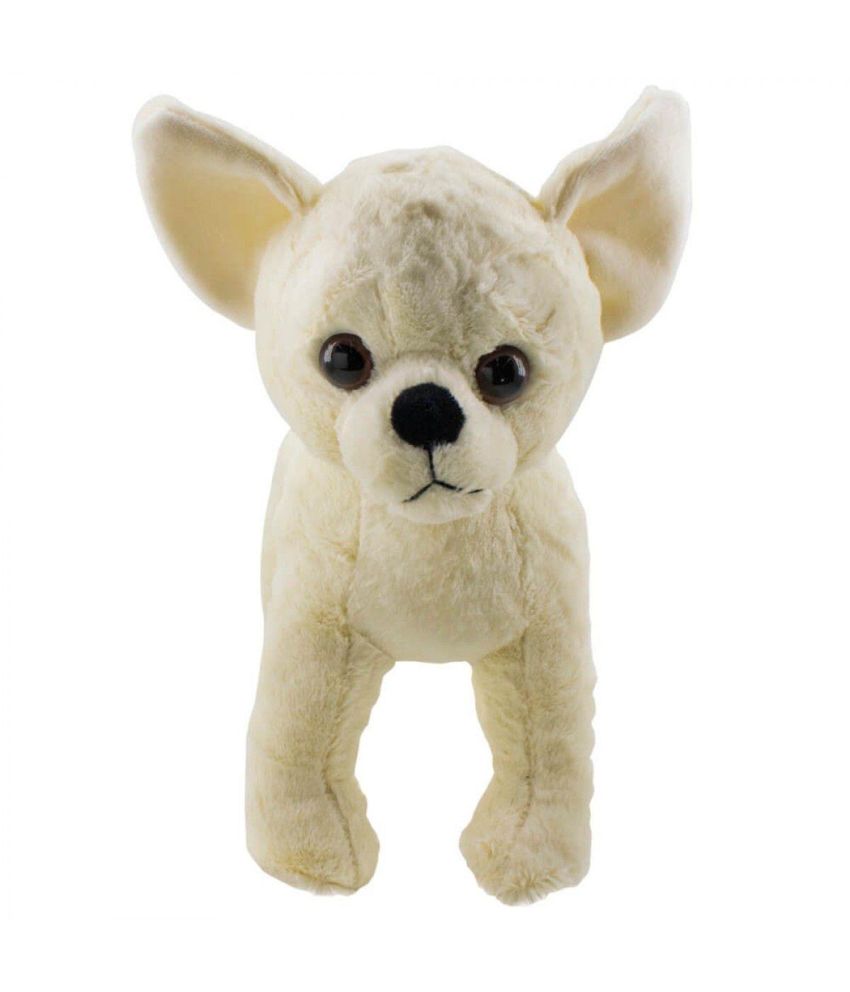 Cachorro de pelúcia chihuahua branco infantil realista - Fofy Toys ...