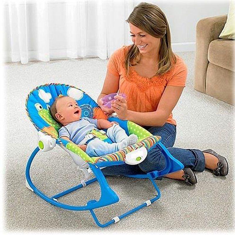 Cadeira de Descanso e Balanço com Vibratória e Musical Meninos 18kg FisherPrice Fisher price