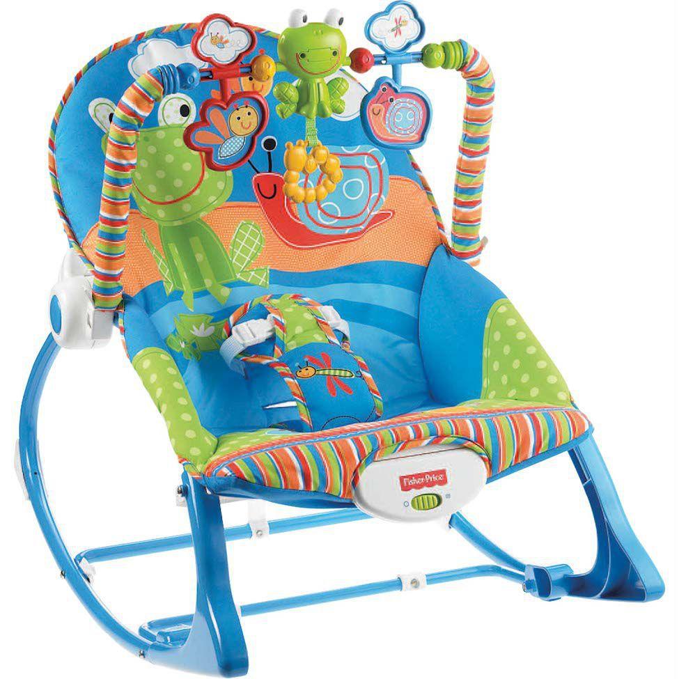Cadeira de Descanso e Balanço com Vibratória e Musical Meninos 18kg FisherPrice Fisher price