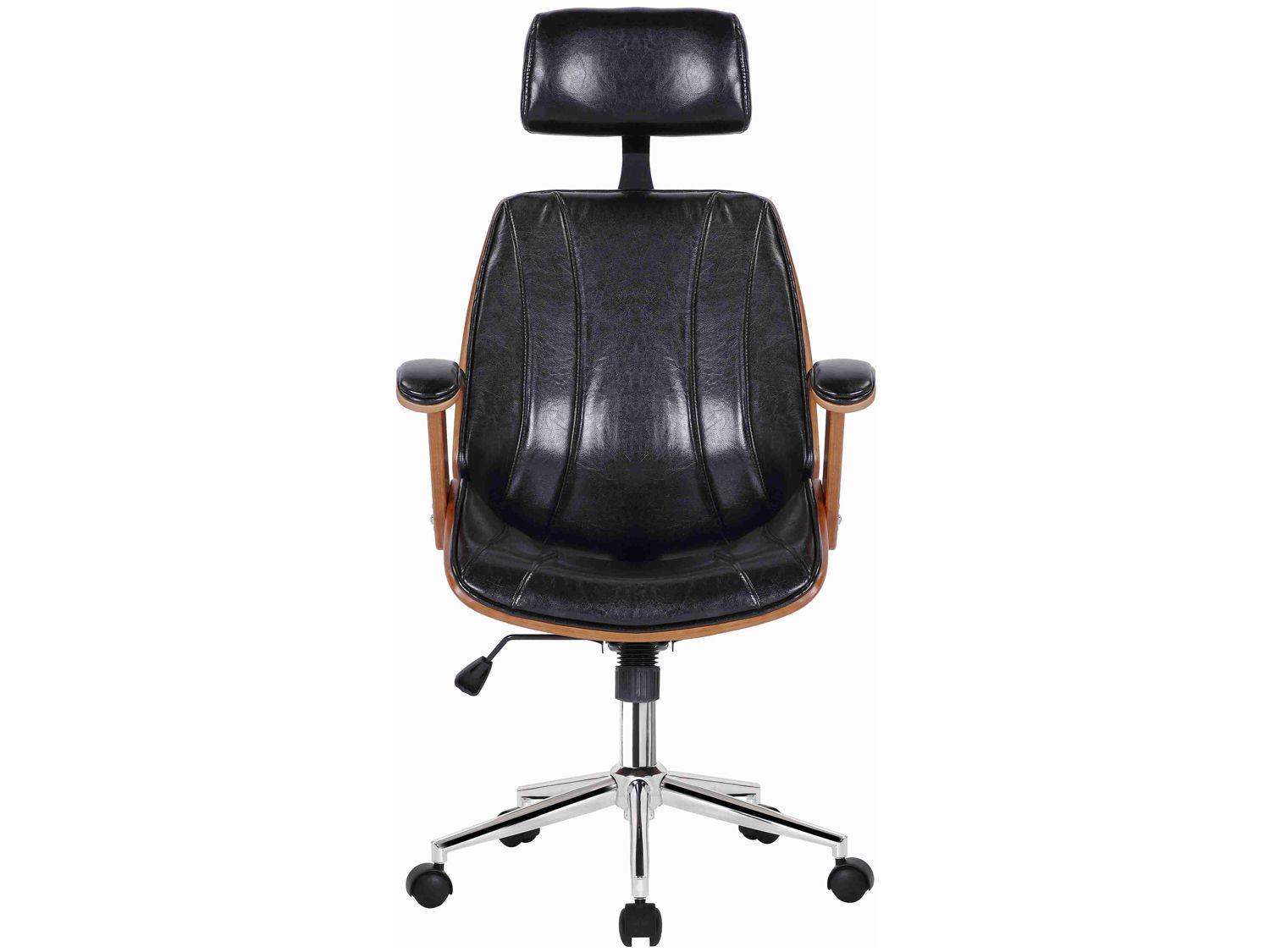 Cadeira de Escritório Presidente Giratória Preta DSG-001 Otello