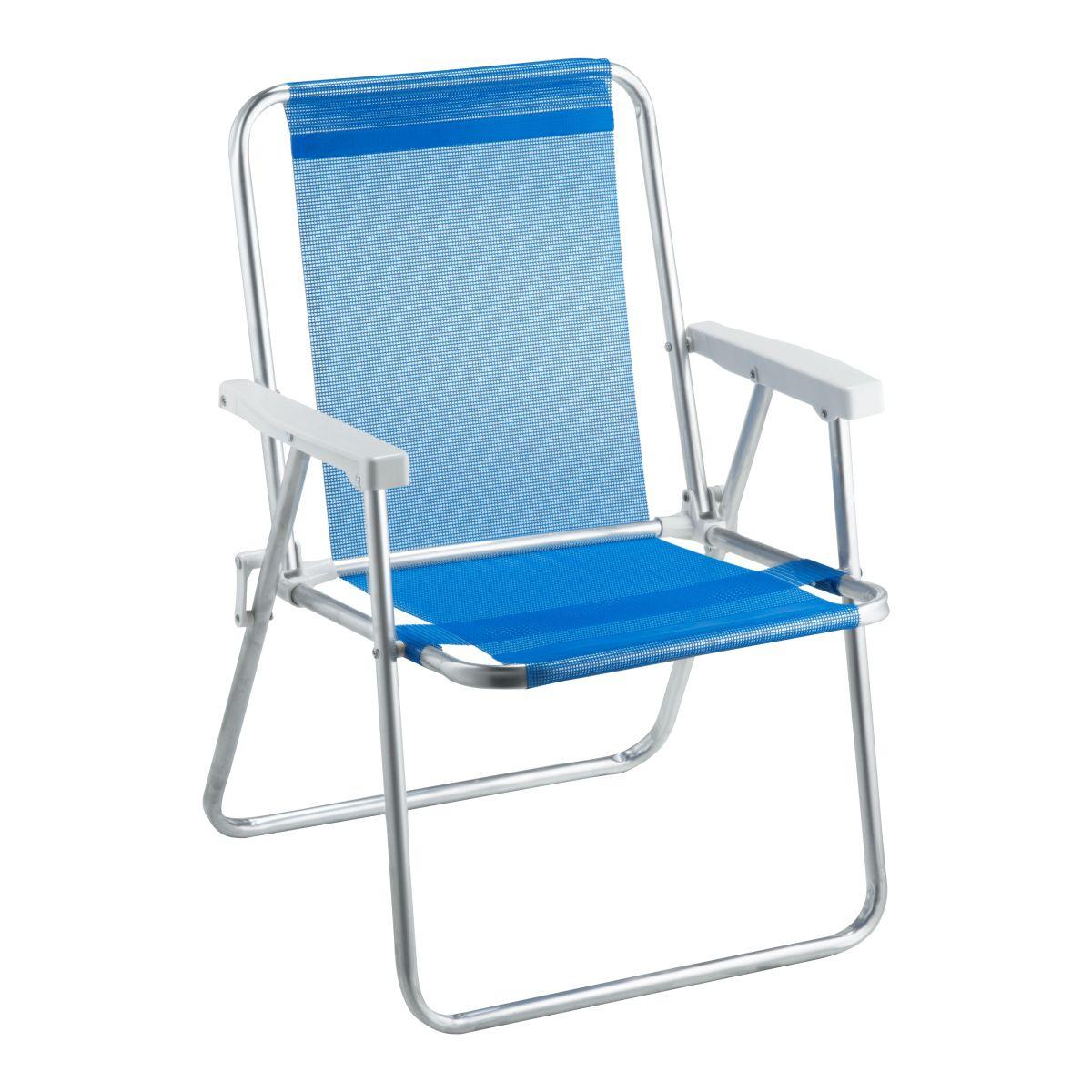 Cadeira de praia personalizada id beach premium azul melhor pai - AMVC PRAIA CAMPING LAZER - Cadeira de Praia - Magazine Luiza
