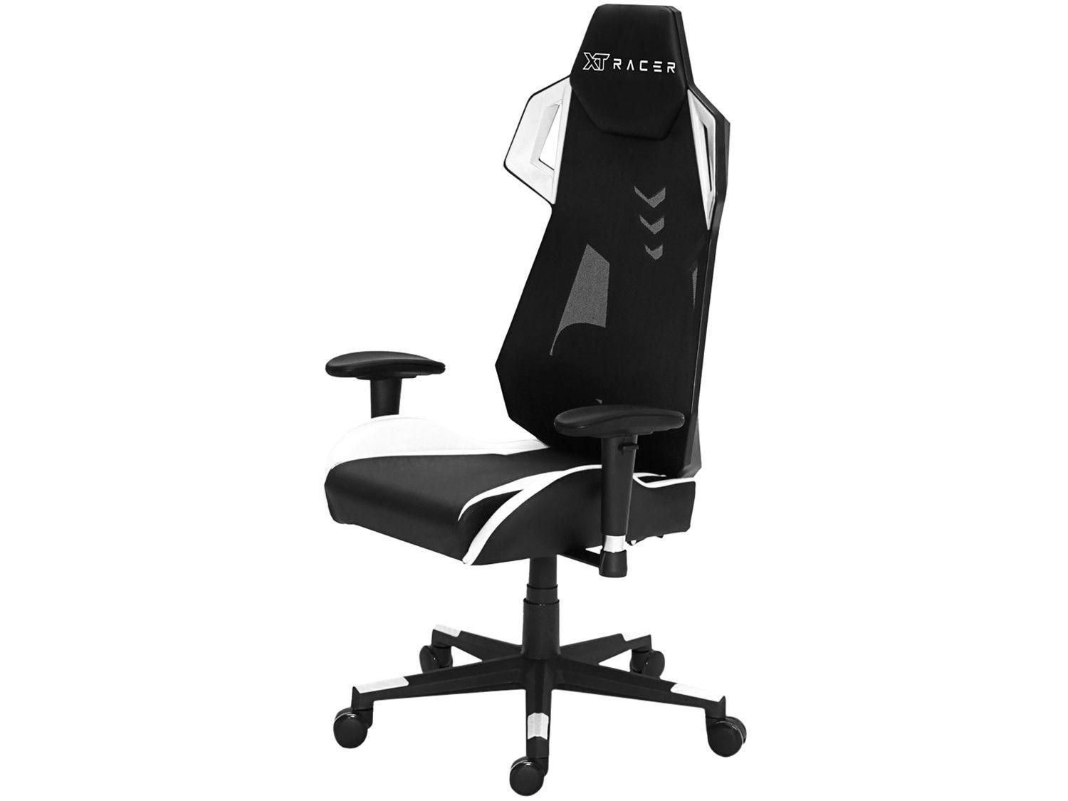 Cadeira Gamer XT Racer Reclinável Preta e Branca