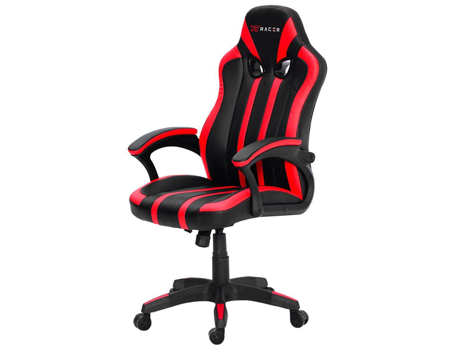 Cadeira Gamer XT Racer Reclinável Preta e Vermelha Force Series XTF100