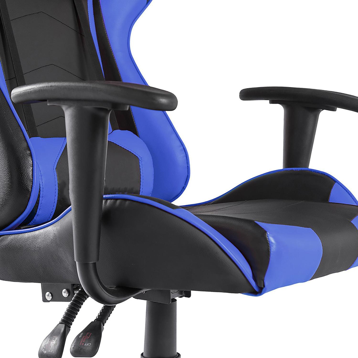 Cadeira Gamer Xtreme Preta e Azul Suporta 150Kg D1618 - Cadeira Gamer ...