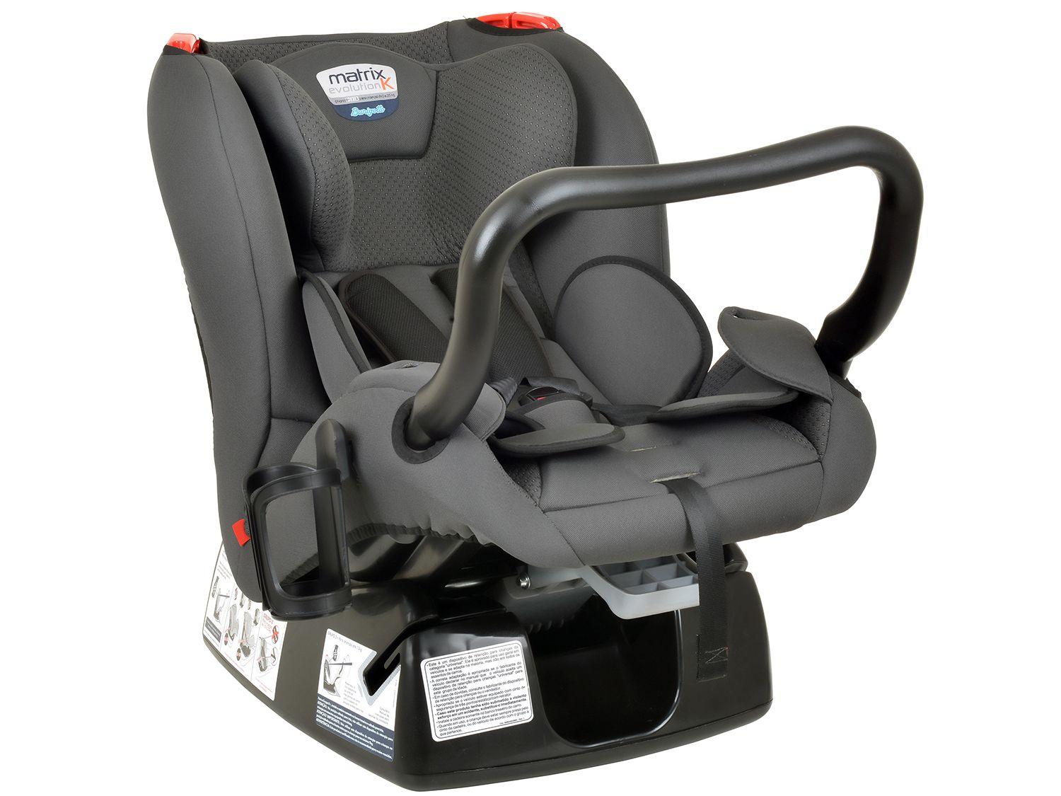 Cadeirinha para Auto Burigotto Reclinável - 4 Posições Matrix Evolution K 0  a 25kg - Passeio do Bebê - Magazine Luiza