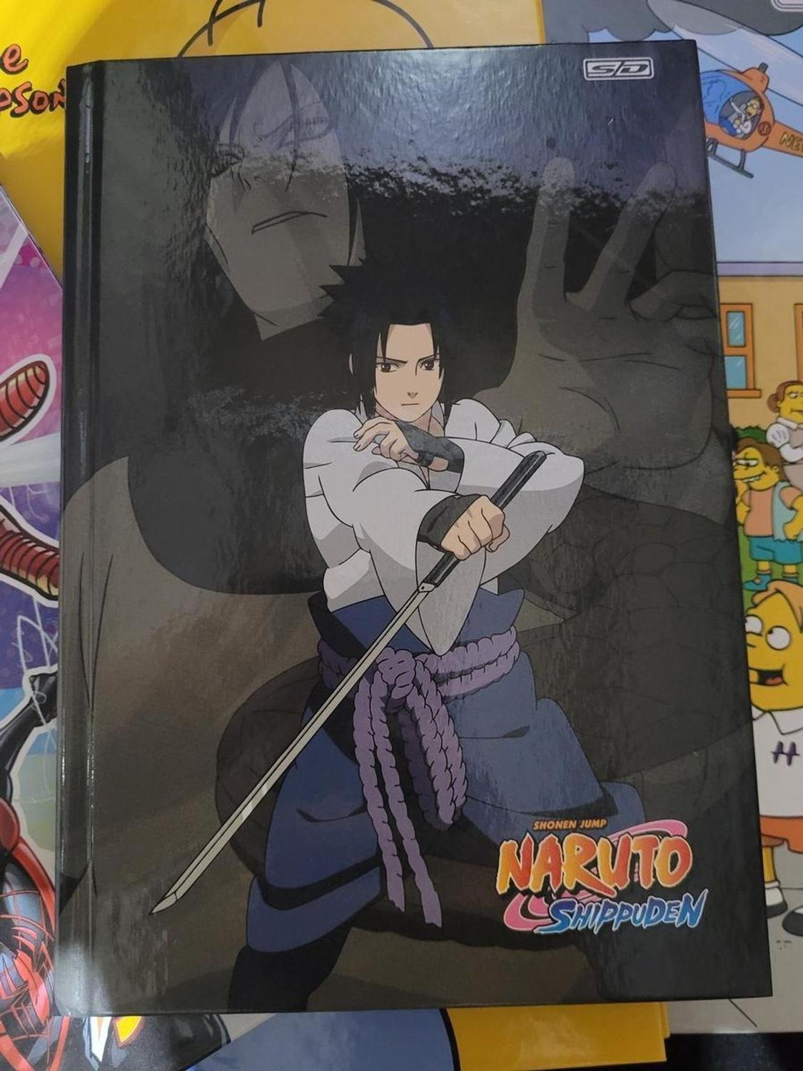 Caderno Brochurao Naruto Grande 80 Folhas Capa Dura