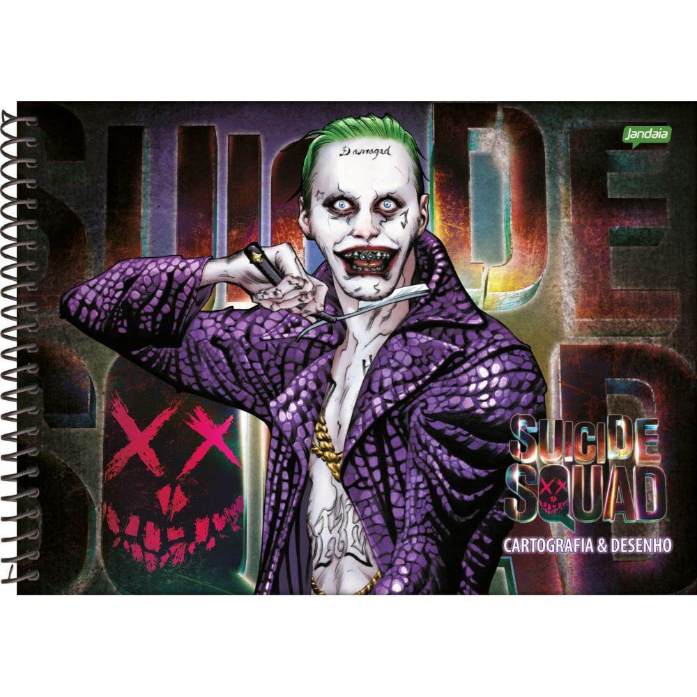 Caderno Cart Esquadrao Suicida Capa Dura 96 Folhas Coringa Jandaia Caderno Magazine Luiza