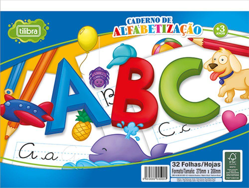 Caderno de Alfabetização 32 fls Académie Tilibra - Caderno - Magazine Luiza
