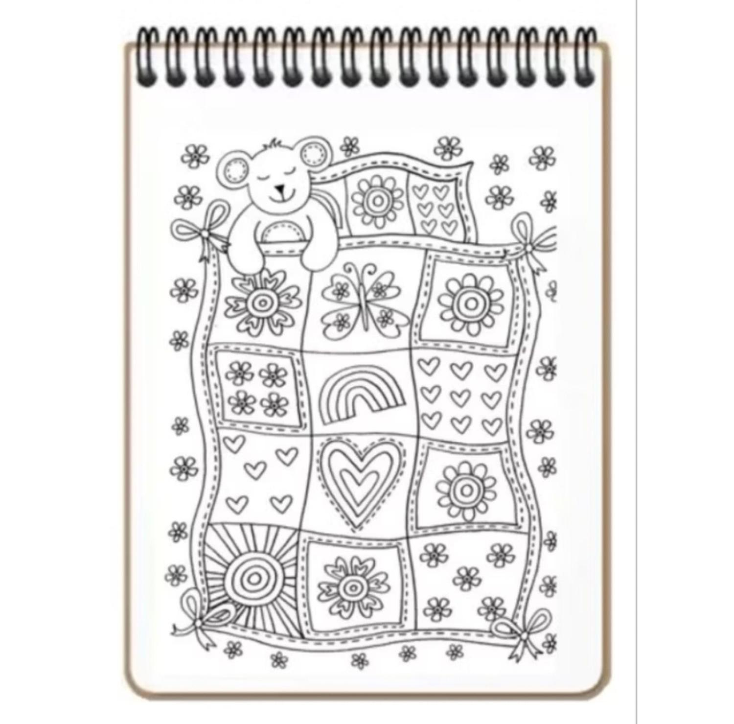 caderno de desenho para colorir