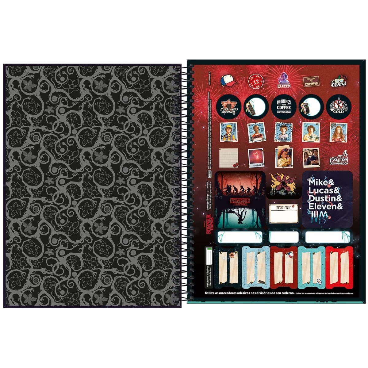 Caderno Stranger Things Capa Dura Uni 1 Matéria Tilibra - Caderno -  Magazine Luiza