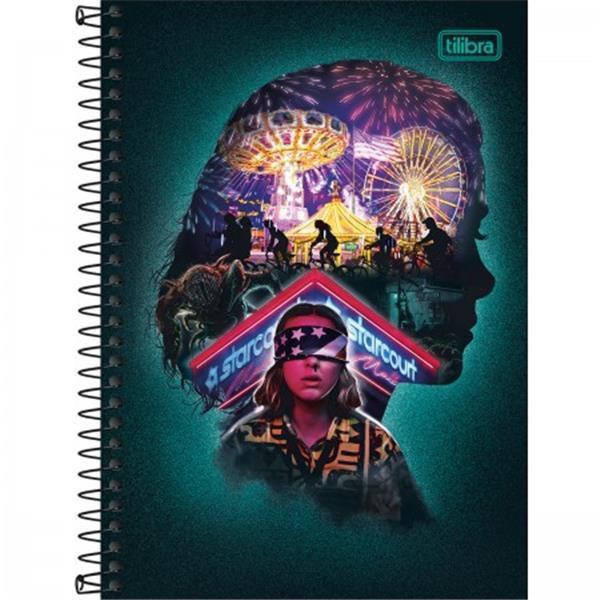 Caderno tilibra espiral capa dura 1/4 pequeno stranger things 80 folhas s  capa sortida - 1 unidade - Caderno - Magazine Luiza