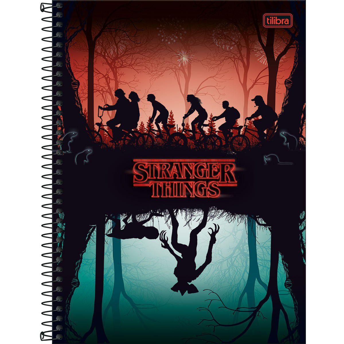 Caderno Universitário 10 Matérias Stranger Things 160 Fls - Tilibra -  Caderno Escolar / Universitário - Magazine Luiza