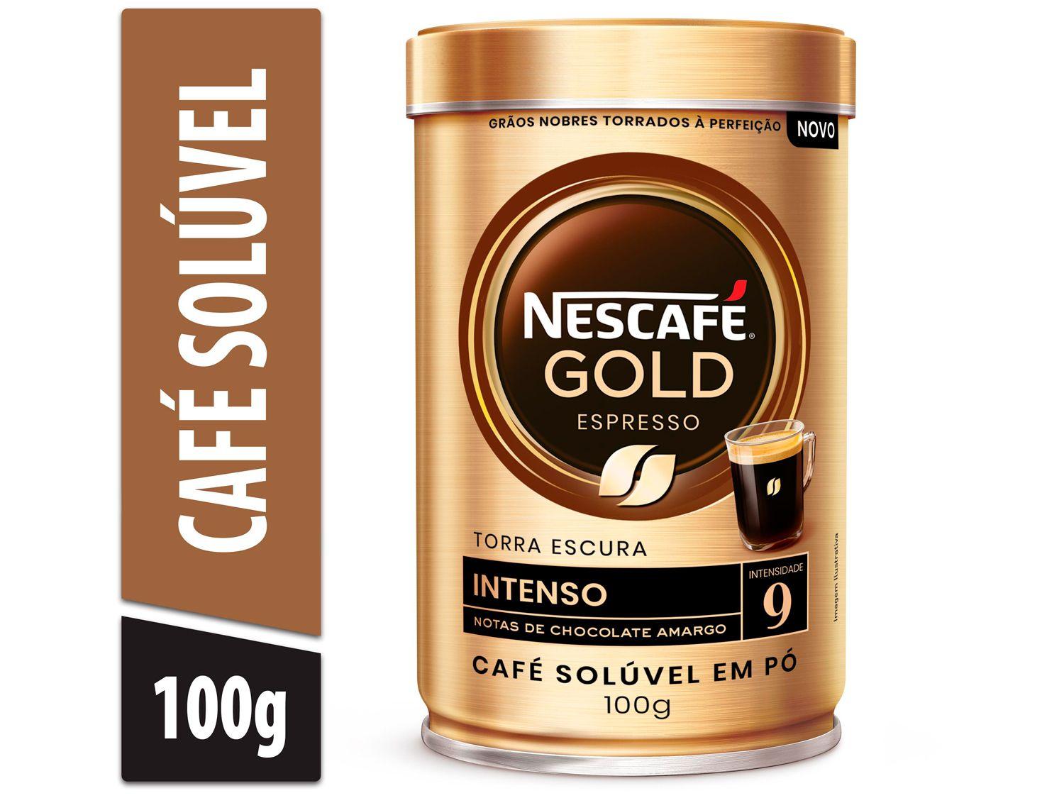 Café Solúvel Nescafé Gold Espresso Intensidade 9 - Lata 100g