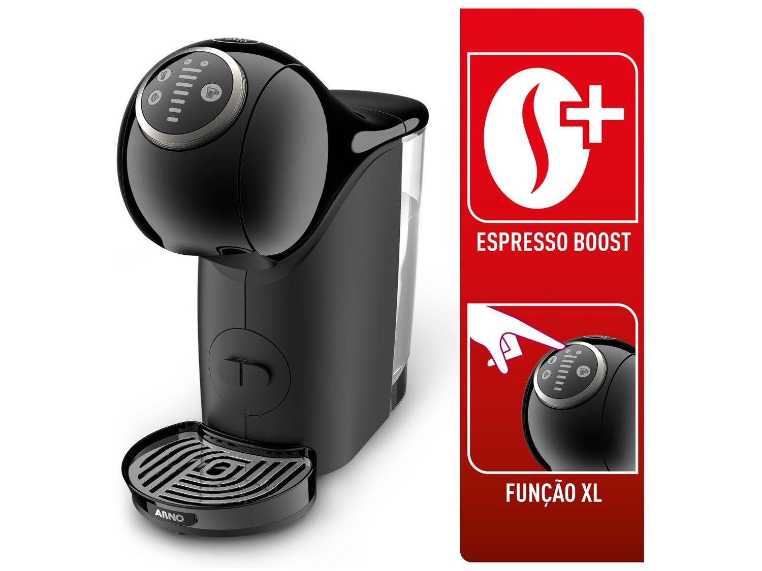 Cafeteira Elétrica Arno Nescafe Dolce Gusto Genio S Plus DGS2 Preta