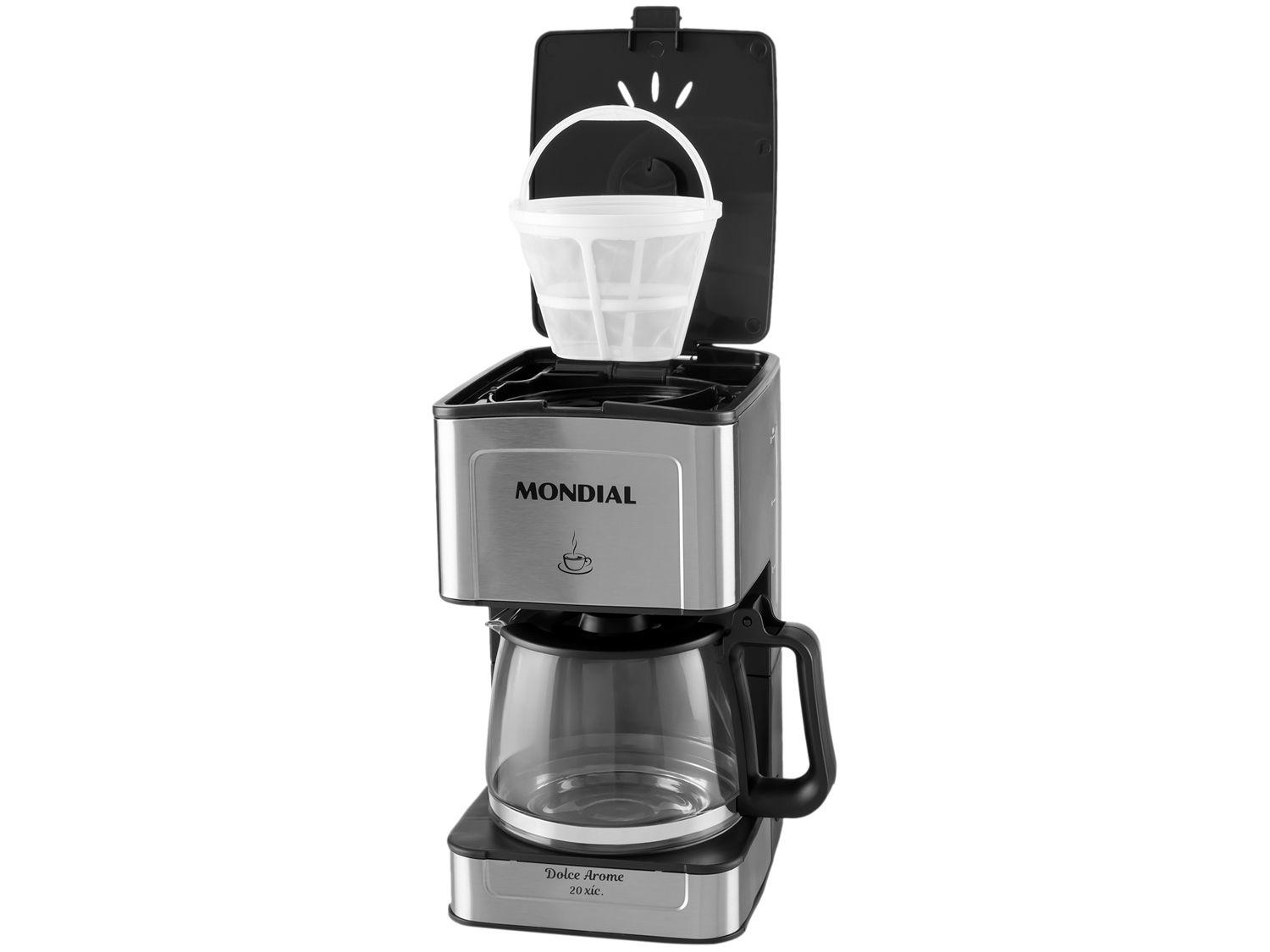 Cafeteira Elétrica Mondial Dolce Arome C-43-20X-SI 20 Cafés Preta