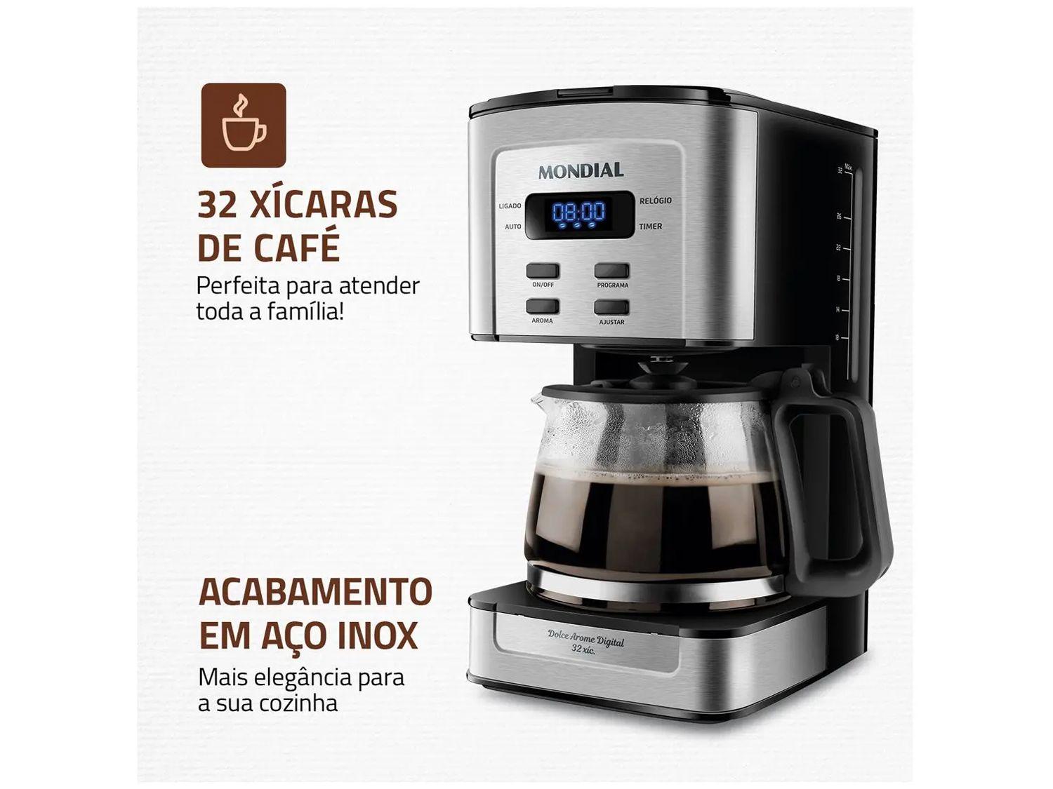Cafeteira Elétrica Mondial Dolce Arome Digital