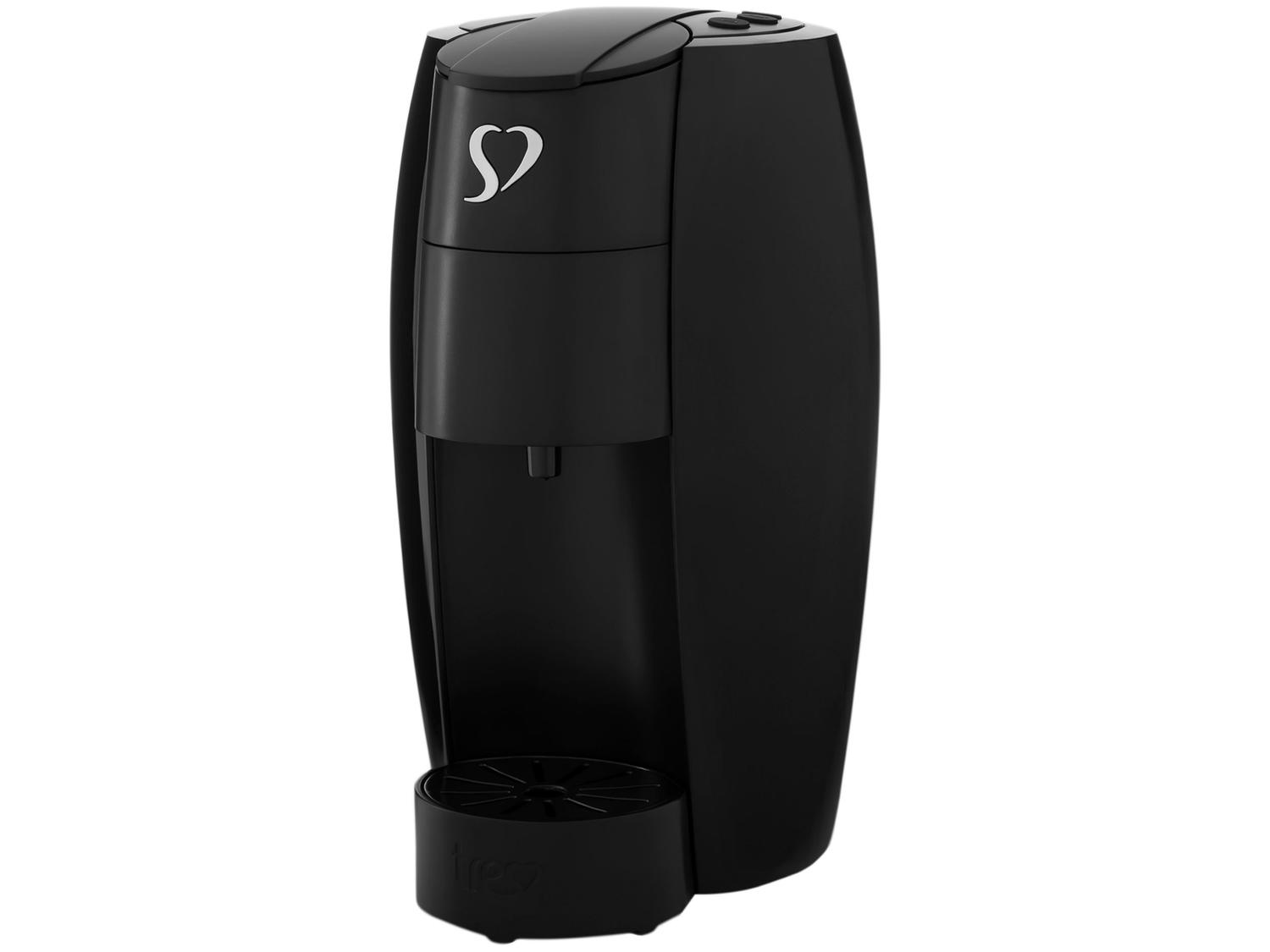 Cafeteira Espresso 3 Corações Lov Preto