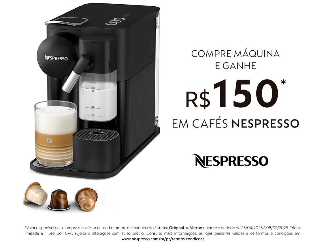 Cafeteira Espresso Nespresso Lattissima One Preto