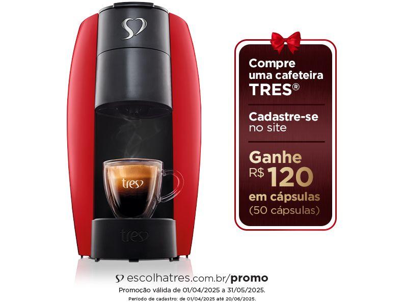 Cafeteira Espresso Tres Lov Vermelha