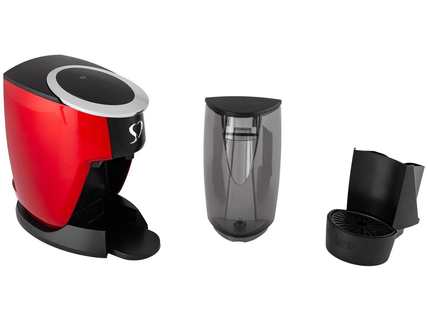 Cafeteira Espresso TRES Touch Vermelha 3 Corações