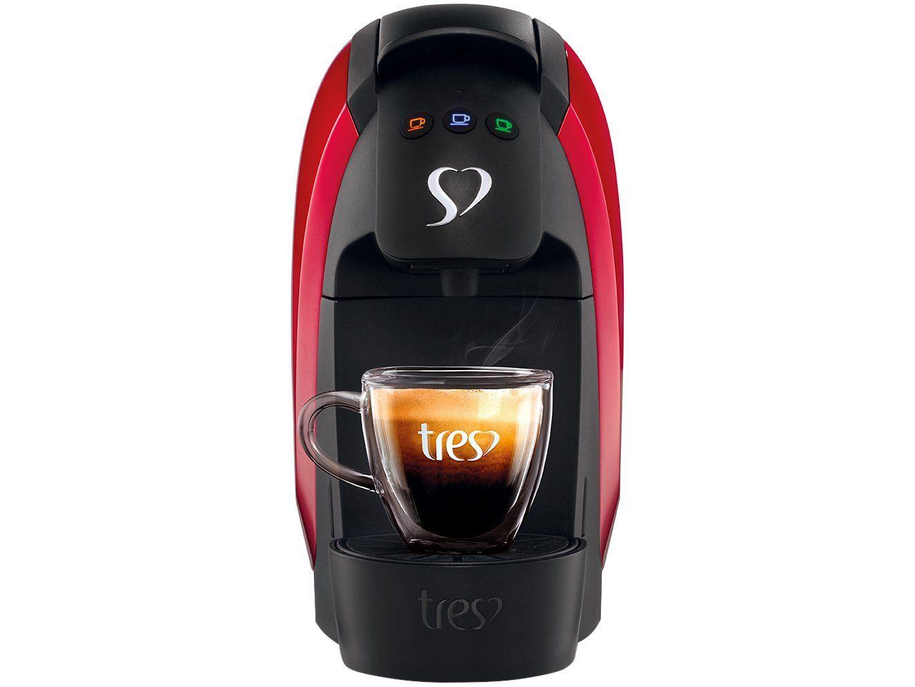 Cafeteira Expresso TRES Luna Vermelha