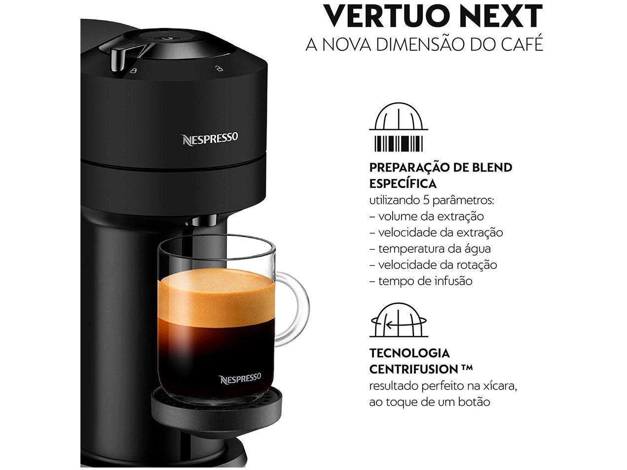 Cafeteira Nespresso Vertuo Next Preto Fosco