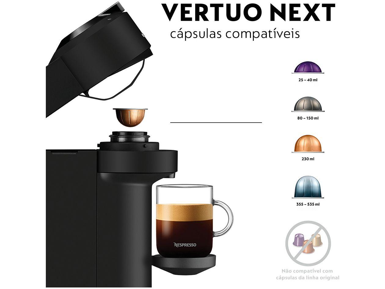 Cafeteira Nespresso Vertuo Next Preto Fosco