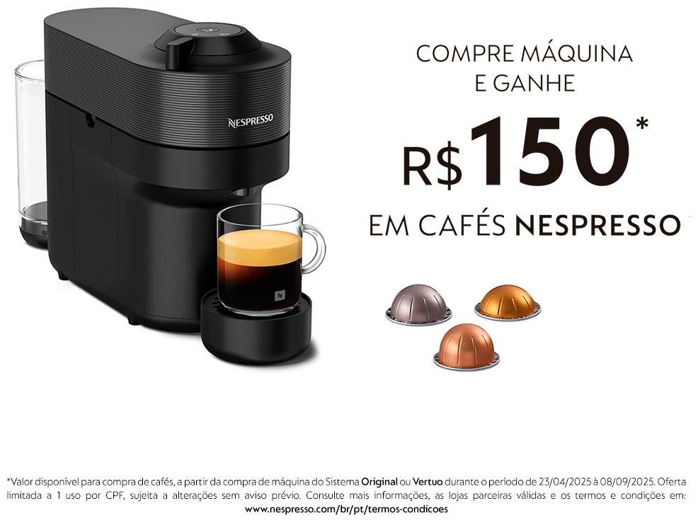 Cafeteira Nespresso Vertuo Pop Preta