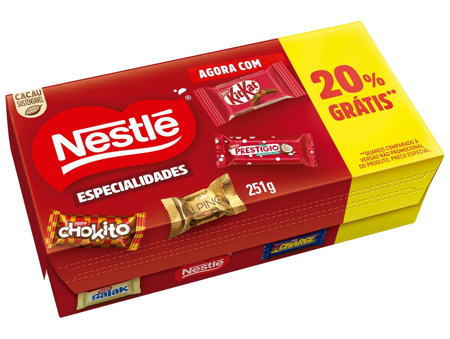 Caixa de Bombom Nestlé Especialidades 251g