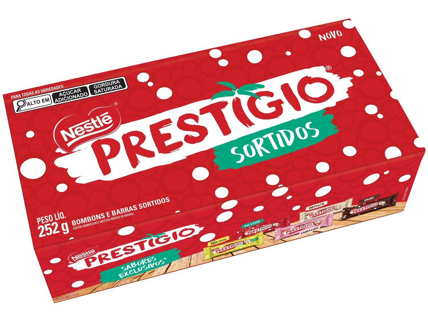 Caixa de Bombom Nestlé Sortidos Prestígio 252g